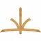 Ekena Millwork Davenport Rough Sawn Timber Gable Bracket, Western Red Cedar, 72"W x 45"H x 4"D x 4"F, 15/12 Pitch GBW072X45X0404DAV00RWR - alternate 1